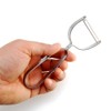 Hometeq (1 Pack 5.5" L Sharp Stainless Steel Peeler Kitchen