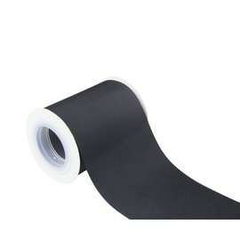 (Grosgrain-030-Black) - IDECOR 7.6cm Wide Solid Grosgrain Ribbon 5 Yards (030-Black), Set for Gift Wrapping, Party Decor, Sewing Applications, Wedding and Craft