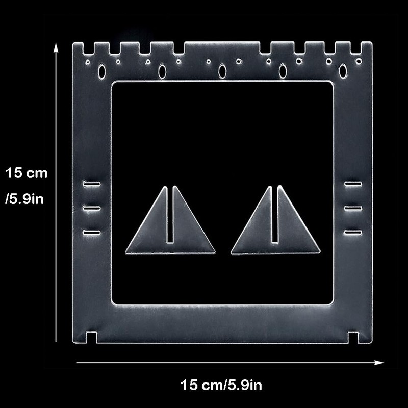 RENIAN Jewelry Photography Props Board Acrylic Frame Tabletop Stand for