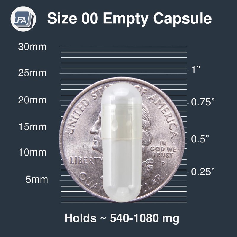 LFA Tablet Presses Empty 00 Capsules - Vegan Pullulan -