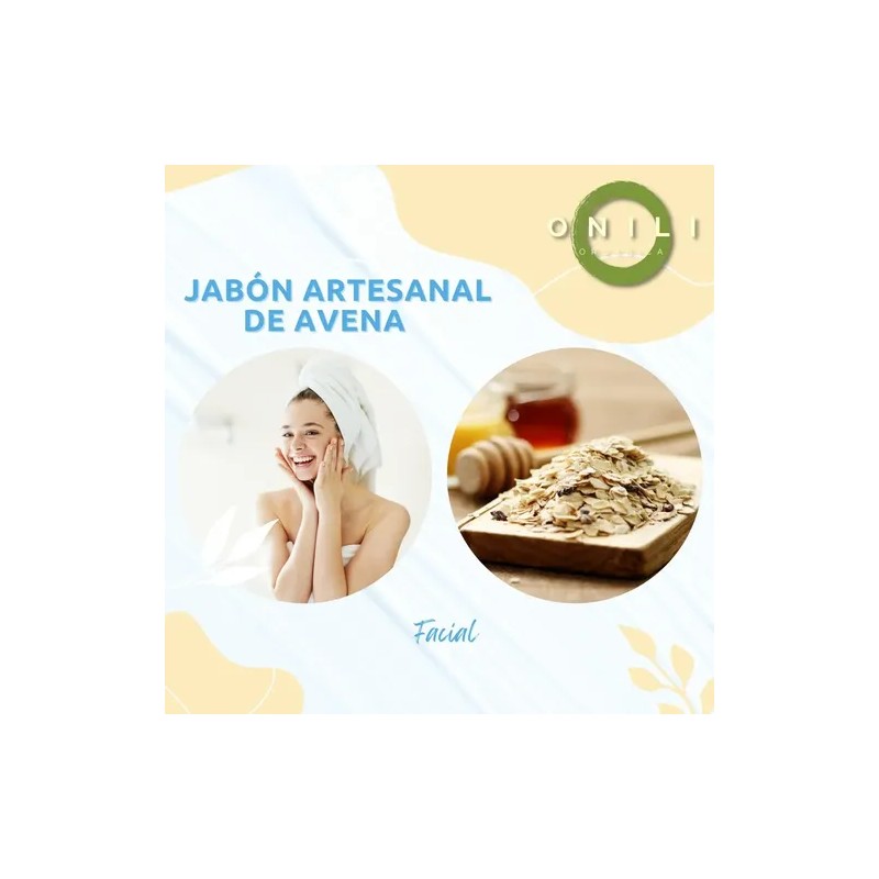 Jabón Artesanal De Avena Natural Corporalfacial Sheló Nabel