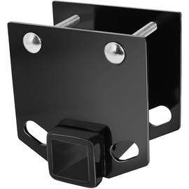 Camper RV Bumper Hitch Receiver Adapter 2 inch Fits 4 x 4 inch Beams Square RV Rear Bumpers, 3500 LBS Capacity for Cargo Carrier Bike Racks