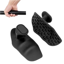 Qiyuda Weight Lifting Anti-Slip Gym Hand Grips, Rubber Fingerless Workout Pads Gloves for Training and Exercise Palm Protectors