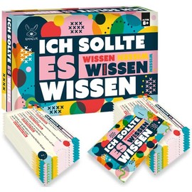 KANGUR Quiz Game Adult Games for Children Card Games Party Games from 8 Years Travel Games Family Games Children's Birthday Games Game of Knowledge 216 Questions 54 Card | I Should Know It