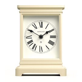 NEWGATE® Time Lord Mantel Clock Perfect Addition to the Bedroom, Office or Living Room (Linen White)