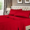 Royal Hotel Bedding Solid Red 600-Thread-Count 4pc Full Bed Sheet