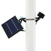 Mini 120X Solar Powered Flag Pole Light (Warm White LED),