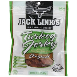 Jack Link's, Original Turkey Jerky, 3.25oz Bag (Pack of 4)