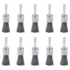 WUBOECE 10PCS Wire Brush for Drill, High Carbon Steel Wire