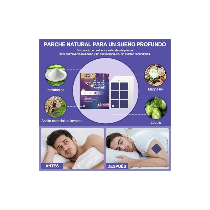 ZYJXLY 96 Parches para Dormir,Aliviar la Fatiga Física y la