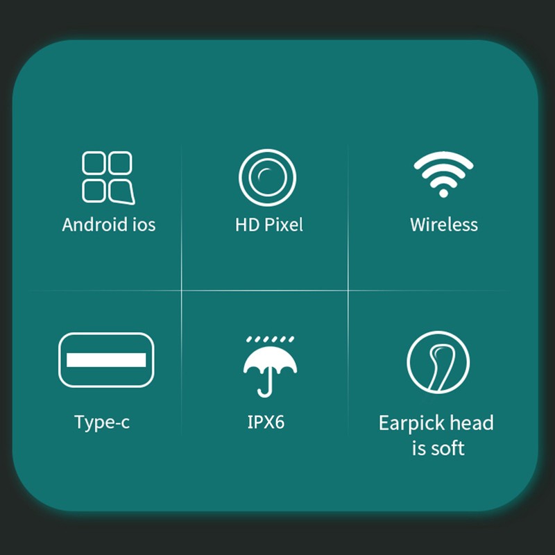 Rechargeable Ear Cleaner Wireless Visual Ear Wax Remover Ear Picking