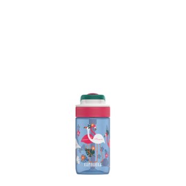 Kambukka Kids Water Bottle (400 ml) - Leakproof - BPA Free - Shockproof - Dishwasher Safe - Leakproof Kids Water Bottle - Model Lagoon Blue Flamingo