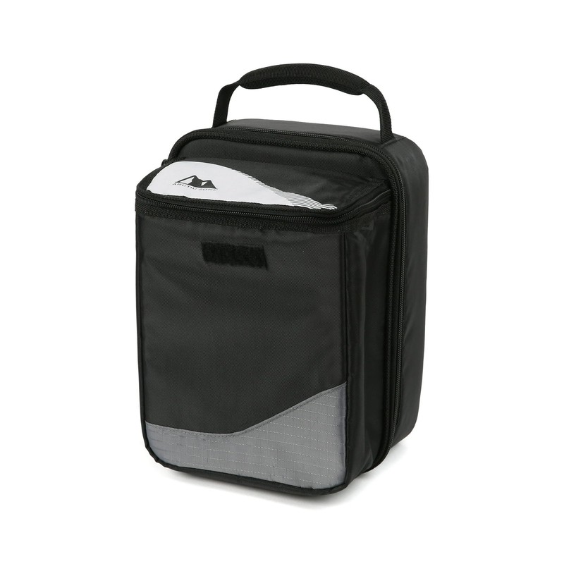 Arctic Zone Expandable HardBody Lunch Box, Black/White | Insulated Upright