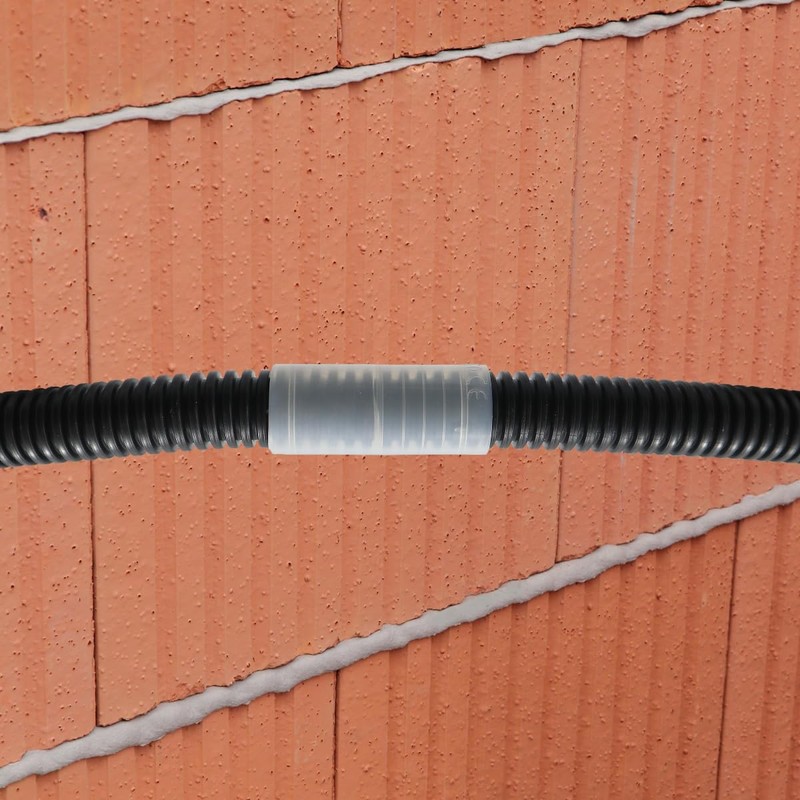 WITTKOWARE 5 Pcs Plastic Corrugated Pipe Connector Sleeve for Flexible