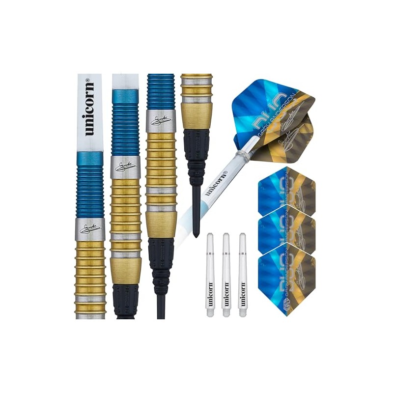 Unicorn Gary the Flying Scotsman Anderson Duo Darts Set, Blue,