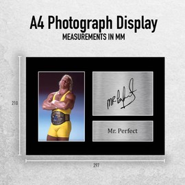 HWC Trading A4 Mr Perfect Gifts Printed Signed Autograph Picture for WWE & WWF Memorabilia Fans - A4