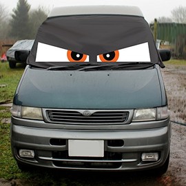 Fuel Lagoon Mazda Bongo Window Screen Cover Black Blind Camper Van Frost Angry Eye (Oranage)