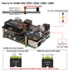 Geekworm X1012 PCIe to M.2 HAT Key-M NVMe SSD and