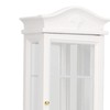1:12 Doll House Miniature Cabinet Wooden Simulation White Arc Roof