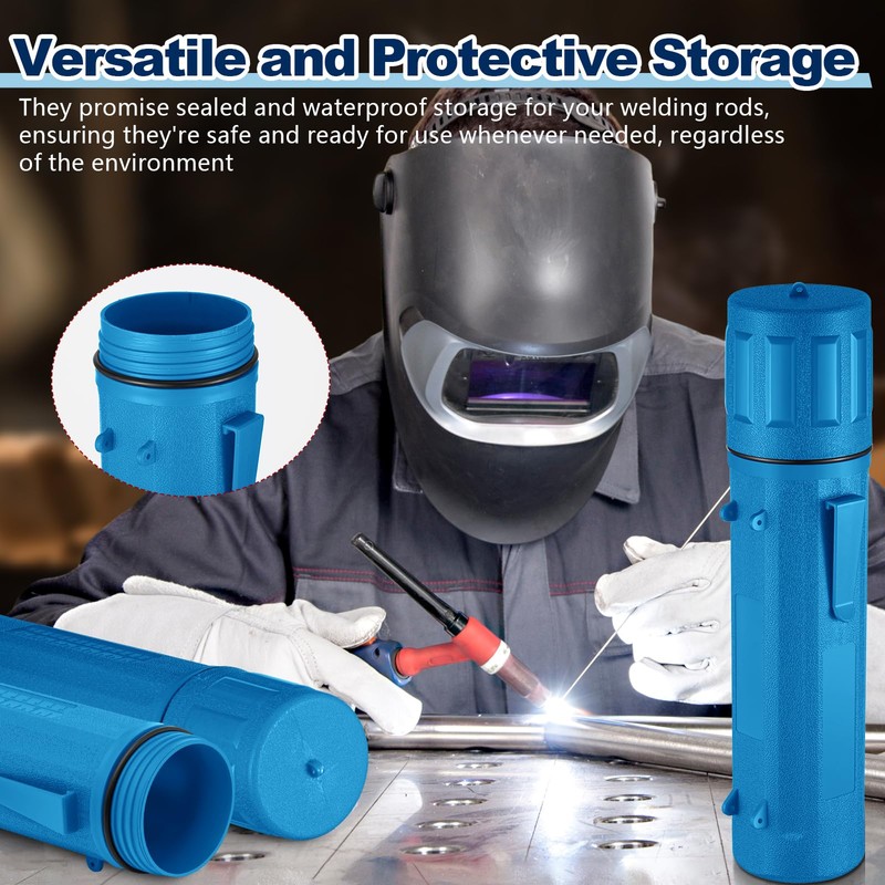 Zonon 4 Pcs Electrode Rod Storage Tube 14 Inch Airproof