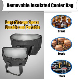 KAMIYONG 2pcs Rear Trunk Organizer Removable Liner Luggage Bags Waterproof Tool Gear Bag Trike Accessories Fit for Can Am Spyder RT RT-S 2010-2019 RT-L 2011-2019