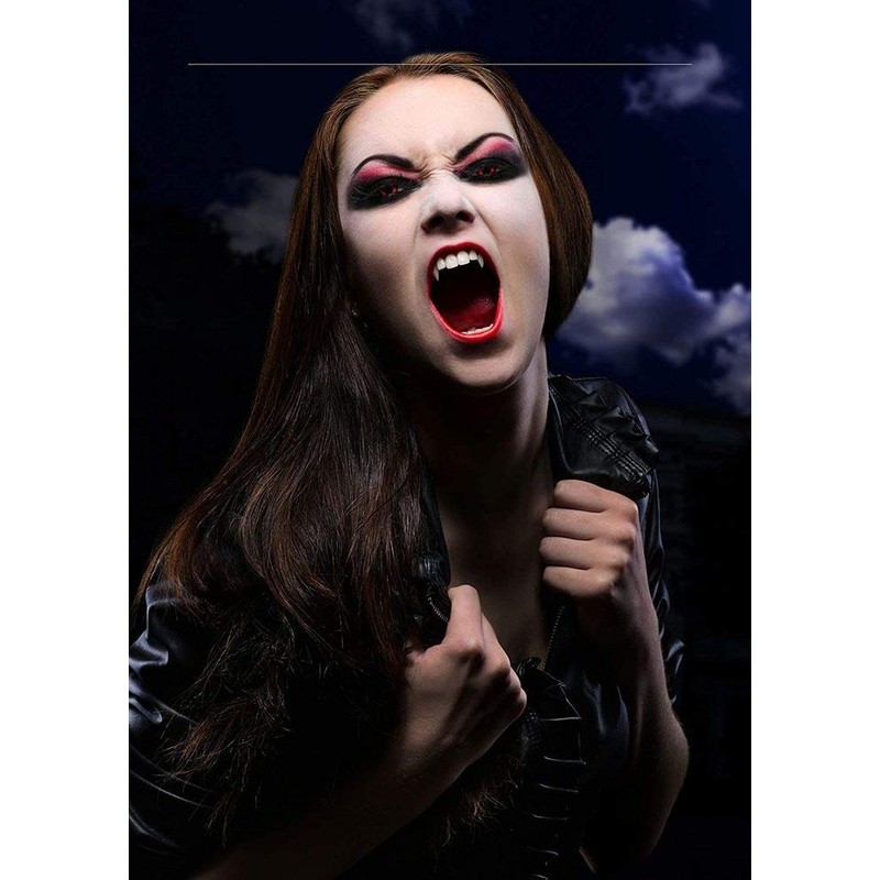 Eyecatcher Theme Lenses - Colourful 3-monats-kontaktlinsen - Red Wolf M15