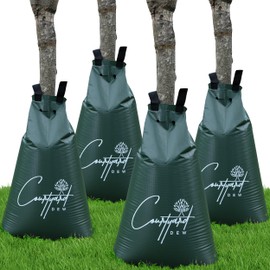 Courtyard Dew Tree Watering Bag Slow Release 4 Pack 20 Gallon- Heavy Duty Slow Release Watering Bags for Trees, Refillable Tree Bags for Watering, Deep Root Targeting