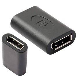 VMOJO DisplayPort Adapter Coupling Connector Black | DisplayPort Double Coupling | DP Adapter | Gender Changer (DisplayPort Female to DisplayPort Female)