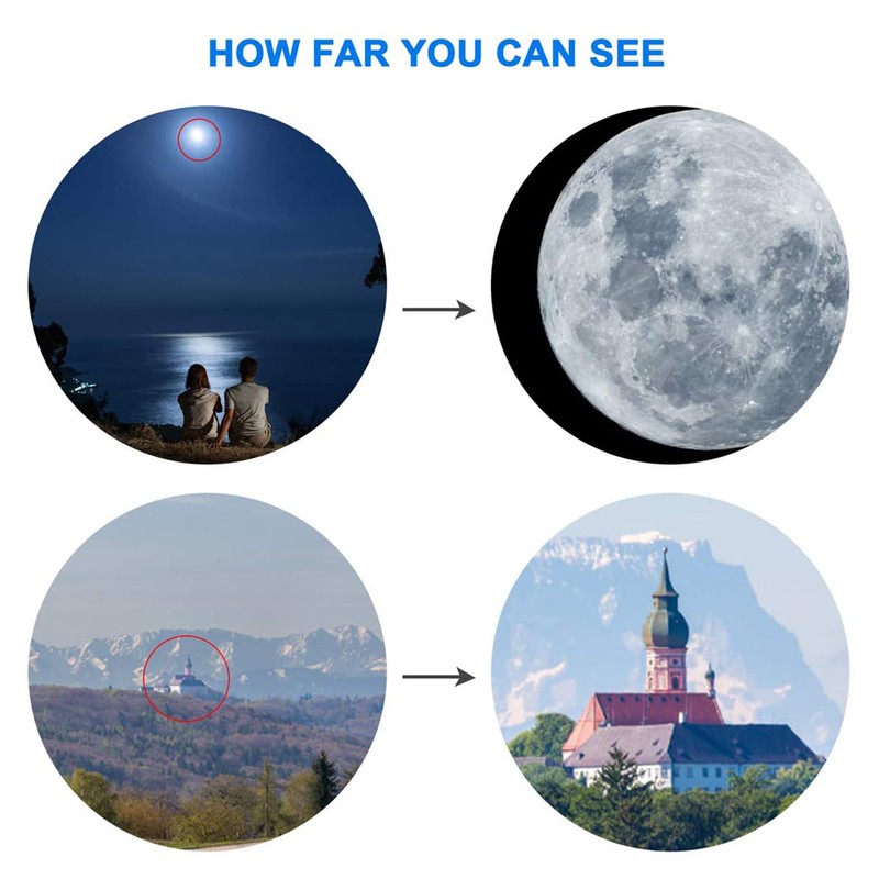 Astronomical Telescope with Tripod Star Finder Scope Zoom Monocular Telescope