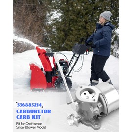 536.885214 Carburetor Fit for Craftsman Snow Blower Model Carb Replace 536885214