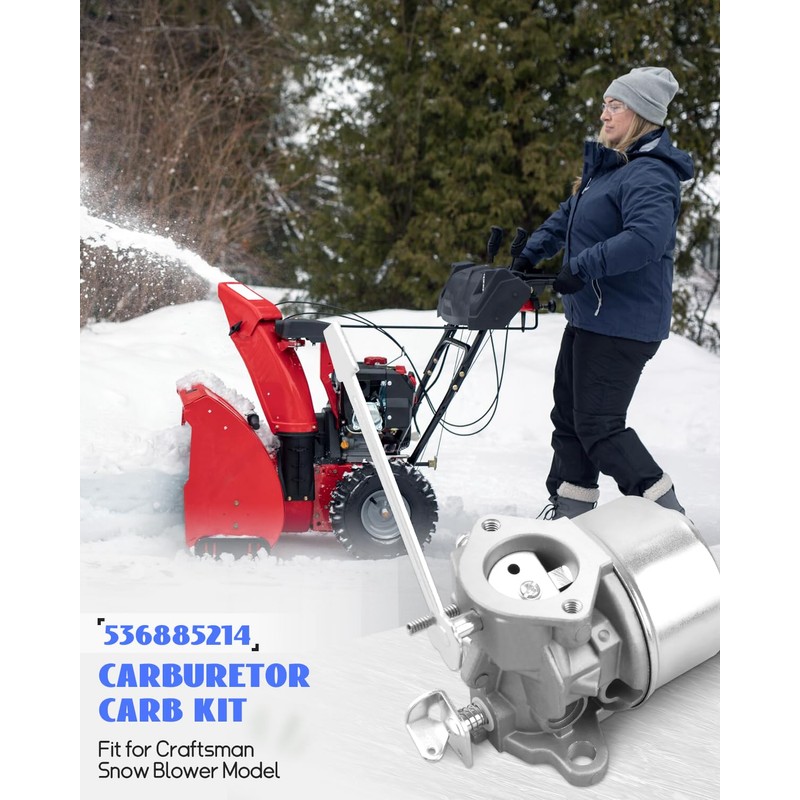 536.885214 Carburetor Fit for Craftsman Snow Blower Model Carb Replace