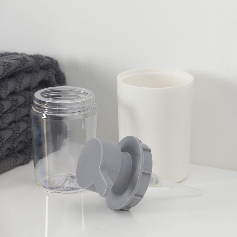 Tiger Urban White Freestanding Soap Dispenser with Removable Inner Container