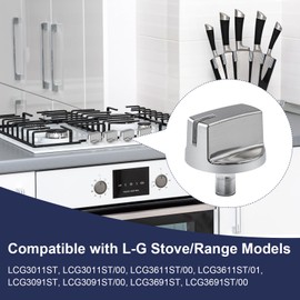 Qiugralian AEZ73293801 Burner Control Knob Assembly Replacement，Replace for lg Range/Stove Knob Gas Cooktop Replaces EBZ60710601 AP5594929 PS3639420 2025031 (1)