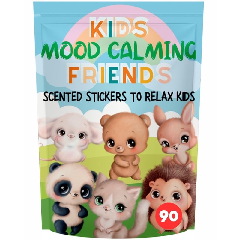 Generic Mood Calming Stickers for Kids/Adults (90 Pack) C All