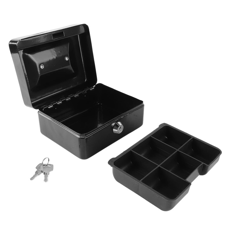 Fireproof Document Box with Key Lock, Secure Storage Box for