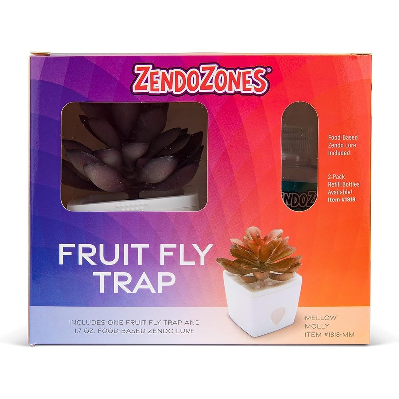 ZendoZones Succulent Fruit Fly Trap – Mellow Molly Design with