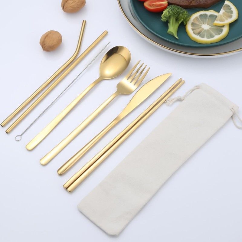 [Carry your chopsticks or straws!] Chopsticks Purse Drawstring Bag, Solid