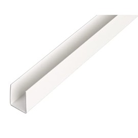 Alberts 484590 U-Profile, Plastic, White, 2000 x 21 x 20 mm