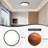 Qamra LED Ceiling Light, Ceiling Light, Black, 30 cm, Wooden