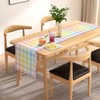 Pudodo Easter Buffalo Plaid Check Table Runner Spring Holiday Farmhouse