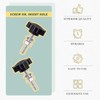 Swpeet 60Pcs M4 x 30 Hex Shaped Male Thread Metal