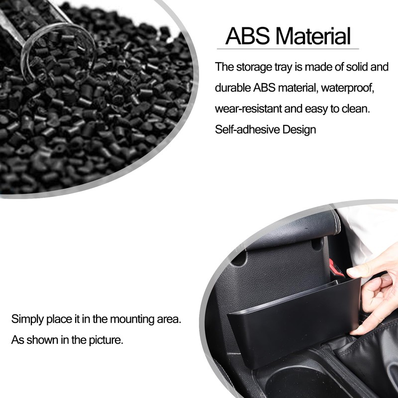 Aotumcer Center Console Sunglasses Holder Armrest Box Black Eyeglasses Storage