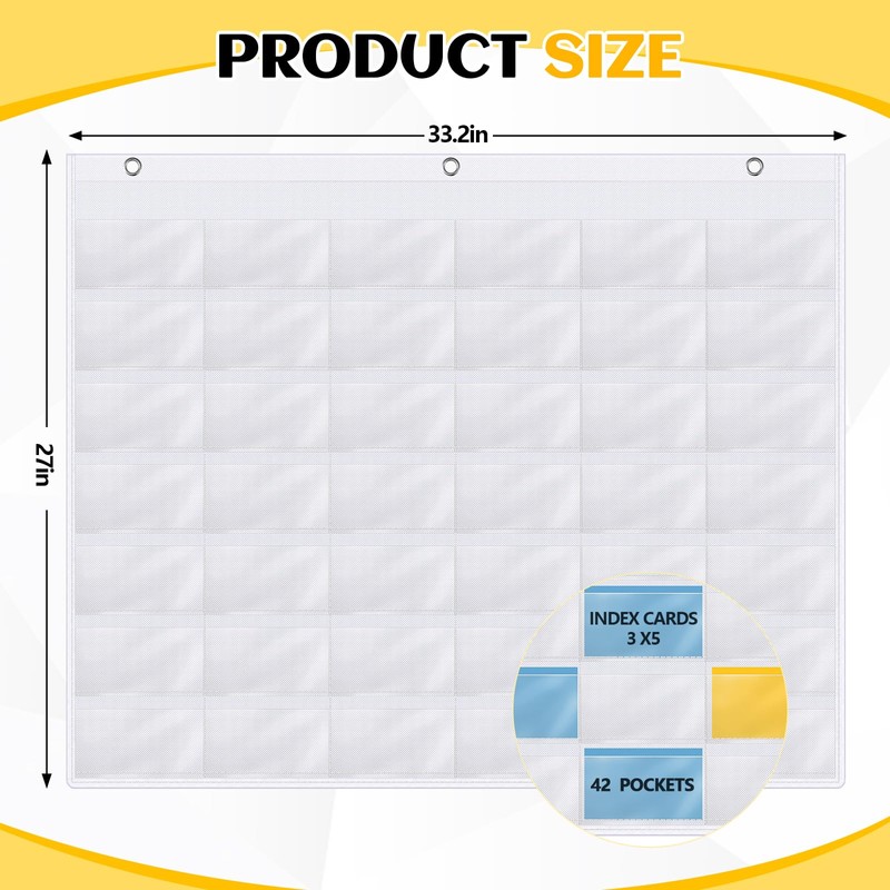 Fullhawl 2 Pcs Business Card Index Card Holder Sleeve Slots