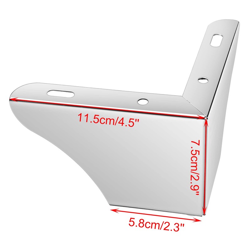 SUMNACON 4Pcs 7.5cm Metal Sofa Legs Wardrobe Leg Furniture Leg,