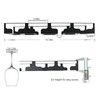 Jbikao Wine Glass Rack - Under Cabinet Stemware Wine Glass