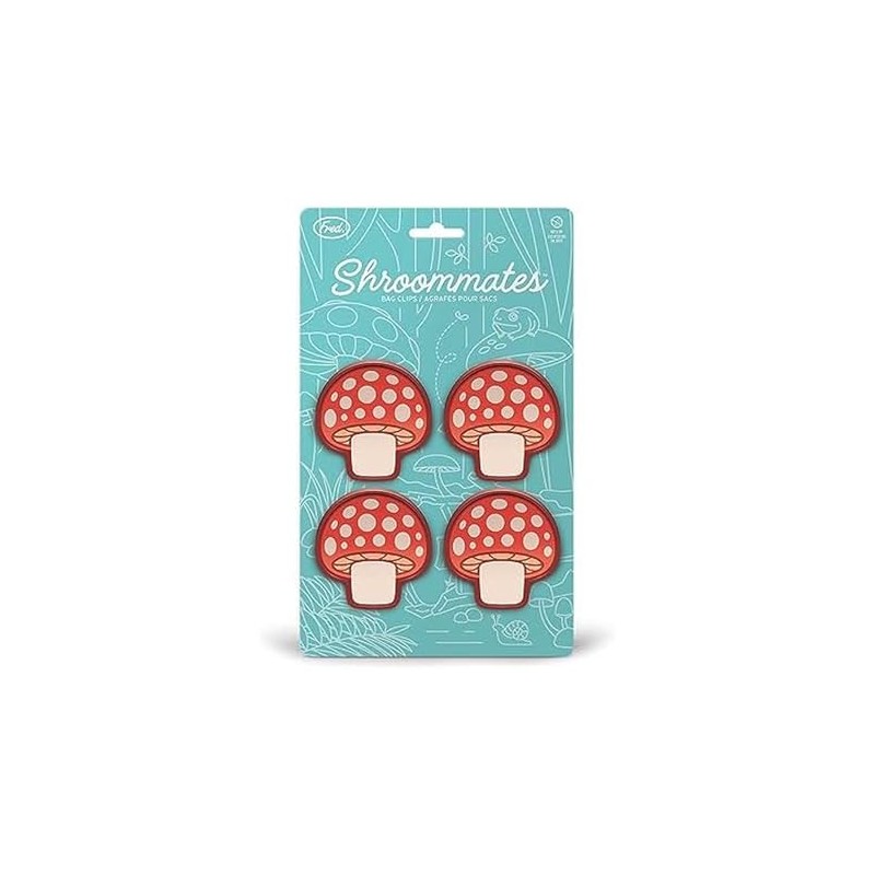 SHROOMATES, clips para bolsa de hongos, juego de 4