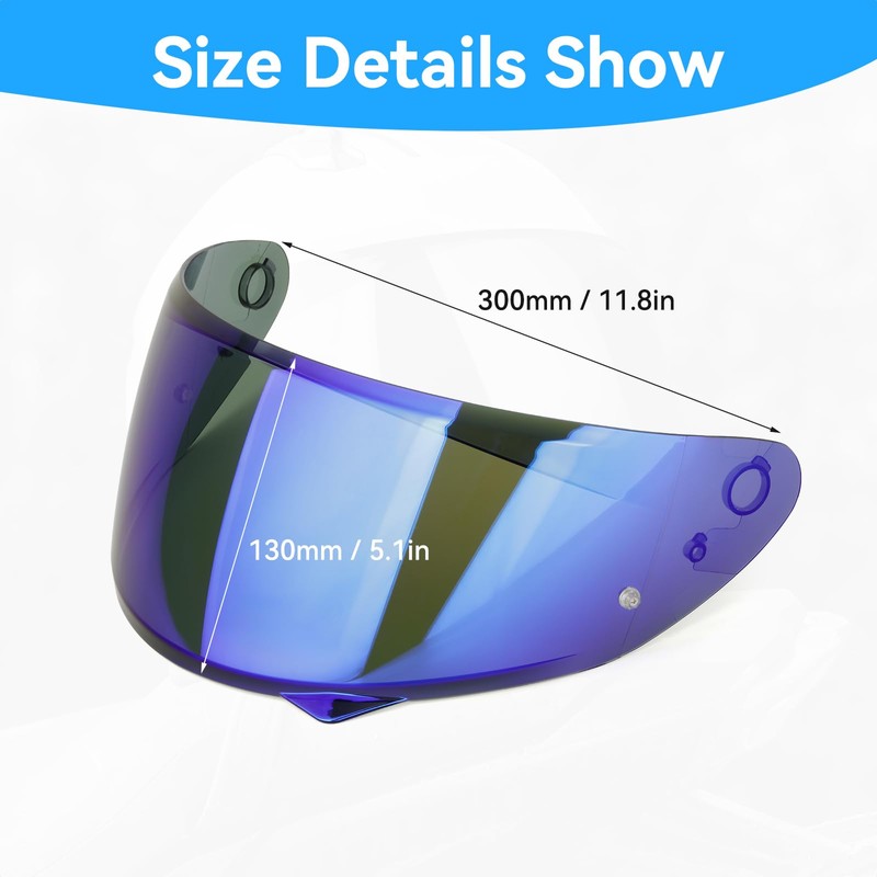 RIDLOG HJ-34P Visor- C10 Helmet Visor Shield Replacement UV Protection