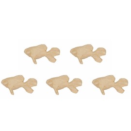 Décopatch AP114Opack Pack of 5 Carriers for Decorating Paper Mache Fish 12 x 7 x 7 cm Kraft Brown