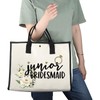 PYOUL Make-up-Tasche für Brautjungfern, Kosmetiktasche, Brautparty-Geschenk, Junior Bridesmaid TT EU,