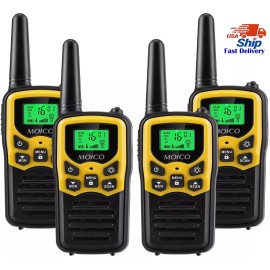 MOICO Walkie Talkies 22 FRS Channels MOICO Walkie Talkies LED Flashlight VOX Scan LCD